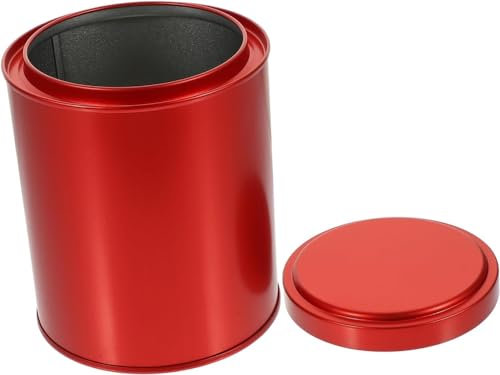 Pot rond en fer blanc for épices en vrac, thé, café, stockage de thé, boîtes de cuisine en métal, boîte à thé, support de thé en vrac for sachets de thé, boîtes de conserve, lait en poudre, mini boîte