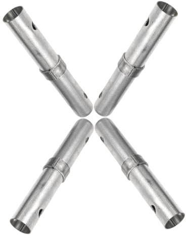 Sewroro Scaffolding Coupling Pins and Link Rods Galvanized 34mm Diameter Thickened 8cm Spacing Metal Scaffold Connector for Mobile Scaffolding 4pcs Set
