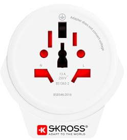 SKROSS World to USA USB, kompakter Adapterstecker, universeller Reiseadapter, lädt Smartphone, Tablet oder andere USB-Geräte