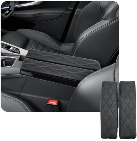 CDEFG Compatibile con Peugeot 3008 5008 E-3008/E-5008 2024 2025 Bracciolo Centrale Copertura per Console Centrale Similpelle Braccioli Cover Auto E3008 GT Line Accessori (Spugna ispessita)