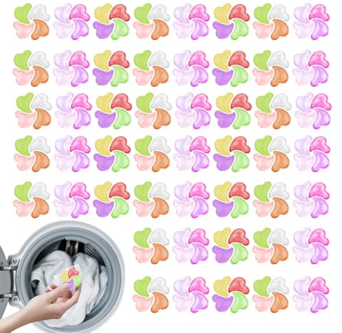 Lot de 50 capsules de détergent à lessive - Protection des couleurs - Anti-taches - Anti-odeurs - Pour la maison, les voyages, le camping, la randonnée, les voyages en voiture, les vacances