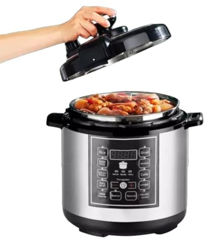 10-in-1 Electric Digital Pressure Cooker,Slow Cooker, Steamer,Pressure Cooker & More Large Family 6L Stainless Steels Inner Pot Non-Stick (One Size)