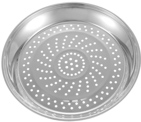 HEALEEP Rejilla para Cocinar al Vapor de Acero Inoxidable Bandeja Vaporera de 31 Cm Cesta para Verduras al Vapor Vaporera Metálica para Cocina Saludable