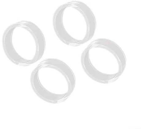 Paquete de 20 anillos protectores de joystick para PS5, para XBOX Series X/S, Switch y para controladores ROG, cubiertas de silicona antidesgaste (blanco)