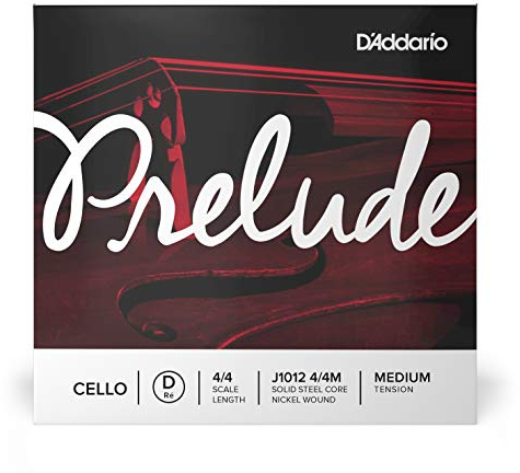 D'Addario Bowed Corde seule (Ré) pour violoncelle D'Addario Prelude, manche 4/4, tension Medium