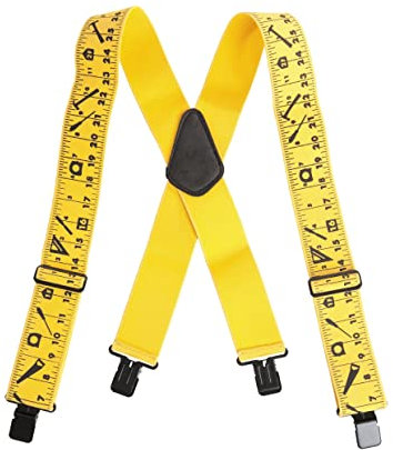 kwb Hosenträger, elastisch, Länge 100 cm, Breite 5,1 cm maßbandträger, hosenträger herren, Länge nach Dehnung: 160 cm