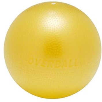 Overball Palla da ginnastica, 25 cm, per pilates, yoga, ginnastica, terapia, colori: blu/rosso/giallo, Gelb