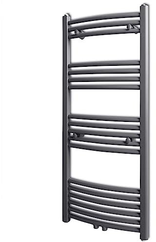 vidaXL Radiador toallero Curvo Gris 500 x 1160 mm