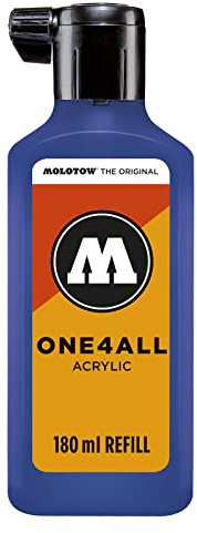 Molotow Refill ONE4ALL permanent markörpåfyllning 180 ml äkta blå