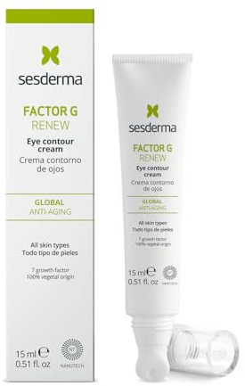 Sesderma | Factor G Renew Augenkontur-Creme | Hydratisierte und Erneuerte Haut | Anti-Aging-Pflege | Verjüngung | Anti-Falten-Creme | Hydratisierte Haut | Konturencreme