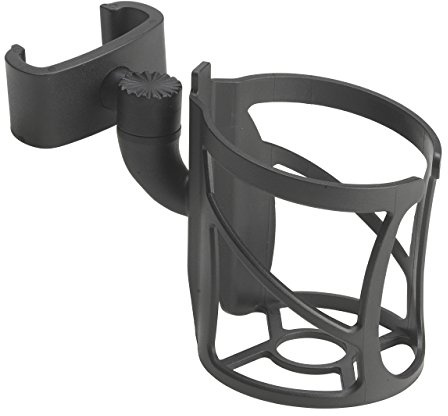 Drive Medical Nitro Clip-On Cup Holder for Walker Rollator, 6 x 4 x 3.5 Inch, Black