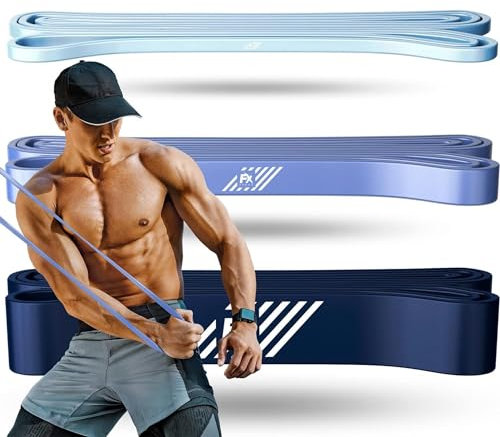 FX FFEXS Resistance Bands Set Men - Exercise Bands Durable Latex - Pull Up Bands Gym - Stretch Bands for Exercise - Workout Bands Fitness - Elastic Bands Gym - Men & Women - All Strength Levels