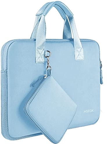 HSEOK 13-13,5 tum Laptop fodral 360 skyddande väska kompatibel för MacBook Air Pro 13-13,3 tum, Surface Laptop 13,5 tum, vattenavvisande bärbar datorfodral med litet fodral,S02B01