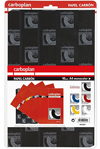 Grafoplas Lot de 10 Feuilles de Papier Carbone Noir 21 x 33 cm