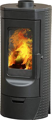 Plamen Tara - Gusskaminofen, Raumluftunabhängig - 6kW, Grau, Holz, Heizofen