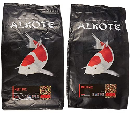 AL-KO-TE, 1-Jahreszeitenfutter für Kois, Sommermonate, Schwimmende Pellets, 6 mm, Multi Mix, 3 kg &, 1-Jahreszeitenfutter für Kois, Sommermonate, Schwimmende Pellets, 3 mm, Multi Mix, 3 kg