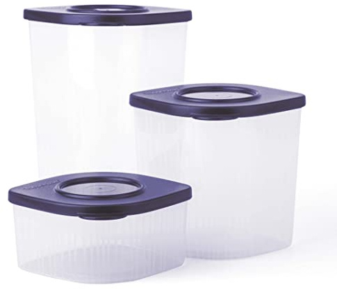 Tupperware Stack Fresh - Contenitore da 1,5 l, 1 litro e 470 ml (1 pezzo ciascuno)