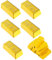 Tokaneit 5 Stück Replik Goldbarren, Kunststoff Gefälschte Goldene Backstein, Gefälschte Goldbarren, Plastikgoldbarren, Dekorative Requisite für Home Office Dekoration