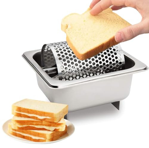 QUTBAG Rodillo de Mantequilla de Acero Inoxidable, esparcidor multifunción con Capacidad para 36 onzas, dispensador de Queso extraíble, diseño de Rodillo Perforado para el hogar, Cocina, Restaurante