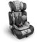 Kidoola Adjustable Car Seat for Toddlers & Children - Safety Certified Booster Seat, Padded & Comfortable with 3 Adjustable Age Functions & Straps, Up to 12 Years - ECE R44/04 (Grey & Black)