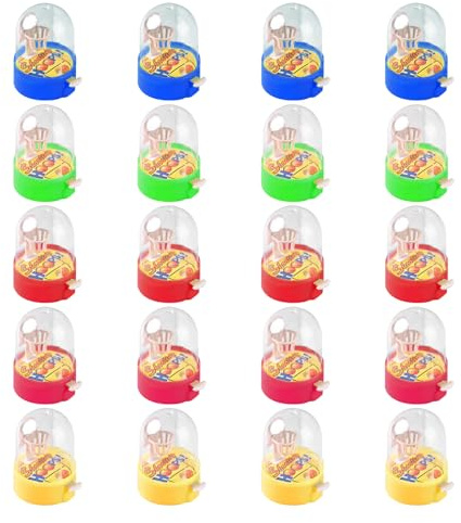 20 Pièces Mini Finger Basketball Jeu de Tir, Mini Flipper de Poche | Jeu de Basket-Ball à Doigts de Bureau Jouets de Flipper de Doigt, Jouet Fête Remplissage de Sac d'anniversaire pour Enfant