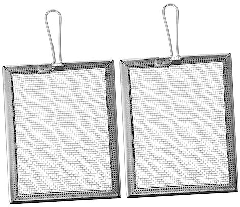 KONTONTY 2pezzi Filtri Inossidabile per Ceramica Setaccio Quadrato per Strumenti di Ceramica e Modellazione per Filtrare e Impurità Facile da Pulire e Riutilizzabile Colore Argento