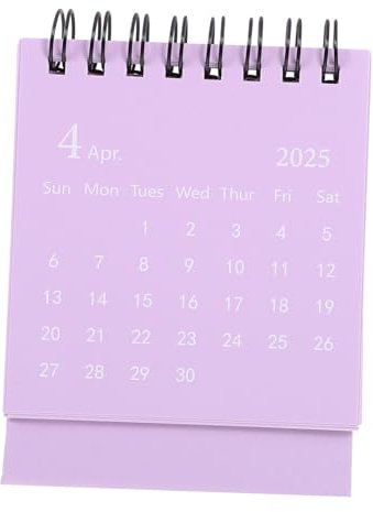 Gogogmee Mini Tischkalender Dekorativer Aufstellkalender Für Schreibtisch Kompakte Stabiler Für Zuhause Und Büro Einfaches Design