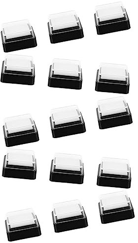 BELLIFFY Leere Quadratische Stempelkissen 20 Stück 3x3cm Aus Schwamm Und Kunststoff Selbstgemacht Basteln Scrapbooking Kinder Fingerabdruckprogramm