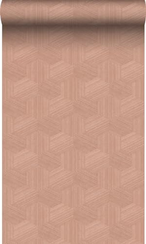 Origin Tapete 3D-Muster Terrakottarosa 50 x 900 cm