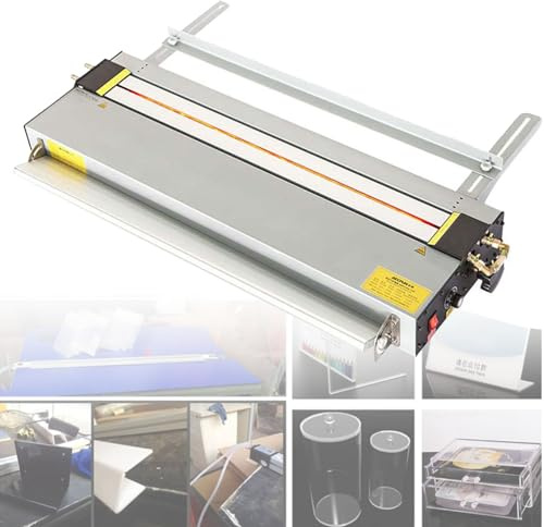 Plieuse acrylique 27/52 Machine de pliage en plastique PVC Chauffe-caisson lumineux avec réglage d'angle et de longueur Chauffe-PVC Plieuse chauffante à chaud améliorée, température réglable,130cm