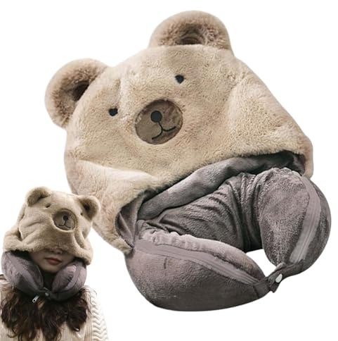 Set Coperta Da Cuscino Per Collo Da Viaggio - 2 Su 1 Cuscino Per La Testa Da Viaggio E Coperta - Accessori Da Viaggio Per Aereo, Viaggio In Auto, Volo Lungo, Utilizzare Come Cuscino Per La Testa O Cop