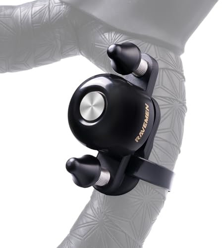 RAVEMEN Q3 Campanello per Bici da Corsa, 100 dB Doppio Martello da Campanello per bicicletta, Adatto a Manubri Fino a 47 mm per la Maggior Parte Delle Posizioni di Presa