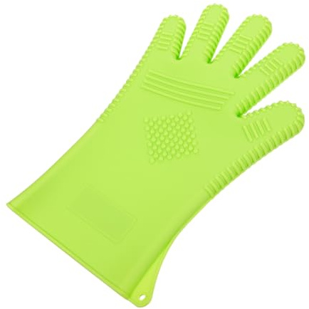 Healeved de Cuisine Silicone Isolants Antidérapants pour Coiffure et Barbecue Résistants Chaleur avec Points Relevés pour Meilleure Prise et Protection Thermique