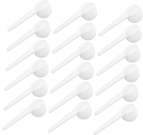 STOBAZA 100pièces Cuillère à Lait Poudre De Mesurette Pour Café Protéines Et Pâtisserie Avec Manche Ergonomique Pour Cuisine Et Fitness