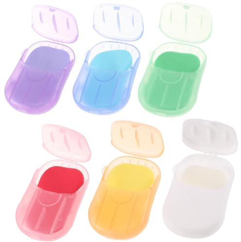 SOPOTUTU 120 Hojas Láminas de Jabón Portátil Unidades con Fragancias Variadas Jabón Papel para Viaje Camping Senderismo y Limpieza de Manos Eficaz y para Tipo de Piel