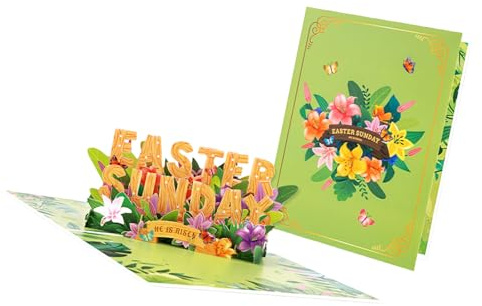 Beimus Tarjeta De Felicitación Pascua Emergente Estérica Artes Hechas A Mano Para Decoraciones Navideñas Reuniones Familiares Y Celebración Festivales Tarjeta Pascua Reciclado