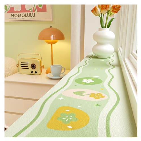 SHAARI Tappetino Protettivo Per Davanzale, Tappetino Assorbente In Terra Diatomacea per Finestre A Bovindo Antipolvere Resistente All'Usura(10x150cm)