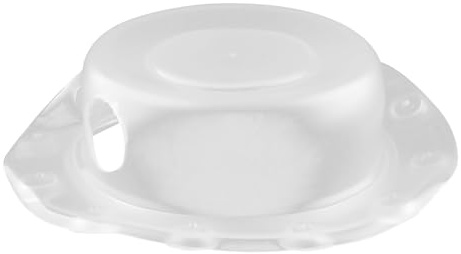 Hopzab Transparent Bath Overflow Cover,Bathtub Cover for Bathroom Accessories, Non-Slip Drain Prevention with Durable Hole Protection Foldable Tub Stopper,
