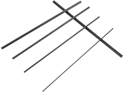 Healeved Equipo de Reparación Sólido para Cañas de Fibra de Carbono, 5 Piezas Punteras y Herramientas, Adecuado para Mantenimiento y Reparación de Varillas en Pesca Deportiva y Profesional