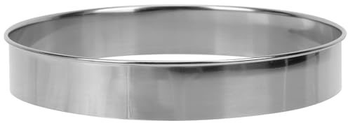 Lurrose Anillo Accesorio Profesional Moldear Pizza de Redondo Acero Inoxidable para Resistente al Desgaste y Alta para Cocina y Horneado