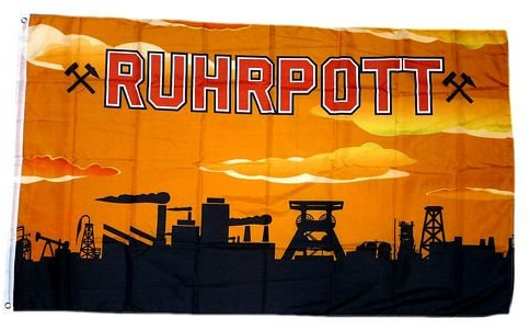 FahnenMax Flagge/Fahne Ruhrpott orange 90 x 150 cm