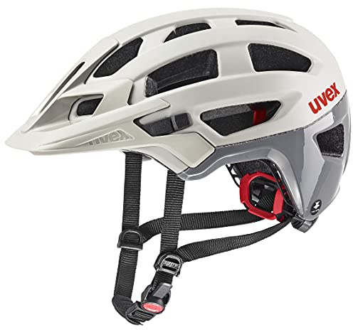 uvex finale 2.0 Tocsen - sicherer MTB-Helm für Damen und Herren - inkl. Tocsen-Sturzsensor - individuelle Größenanpassung - sand dark rhino matt - 56-61 cm