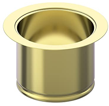 BOTEMY B9179 Extended Garbage Disposal Deep Kitchen Sink Stainless Steel for 3-1/2 Inch Standard Sink Drain Hole (Extended Sink Flange, Gold)
