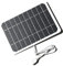 Irishom Pannello solare con connettore USB 5 W, 5 V, caricatore solare in viaggio, per cellulare, ricarica USB, caricatore solare per escursioni, campeggio, attività all'aperto