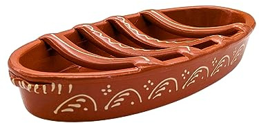 Large Traditional Portuguese Pottery Terracotta Clay Sausage Roaster Made in Portugal