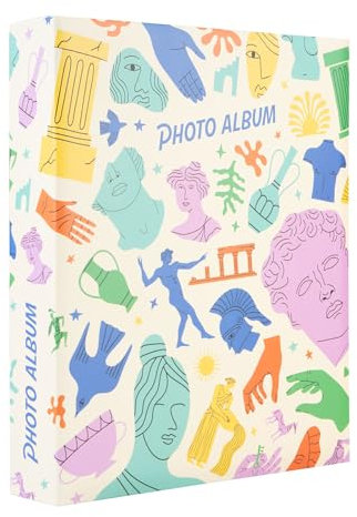 Grupo Erik Photo Album - Art Lover | Photo Book with 200 Pockets 13x20 cm, Slip In Photo Albums, Memory Book, Large Photo Album, Photo Gifts, Family Gifts