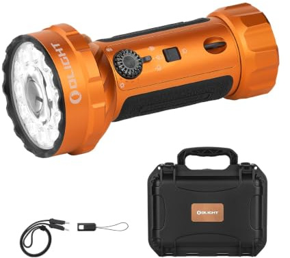 OLIGHT Marauder Mini 2 LED Torch Rechargeable, 5 Lighting Modes, Orange