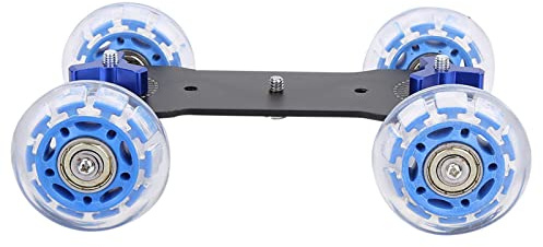 Fydun Mini Caméra de Bureau Dolly Skater, Rail de Charge de 10Kg, Curseur de Piste à roulettes pour Caméscope DSLR, Photographie