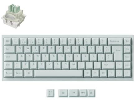 Keychron Q16 HE Magnetische TMR Tastatur mit Kabel, Gehäuse und Tasten aus Keramik, 65 % ISO-ES, RGB, 8000 Hz, Polling Rate, für Mac, Windows/Linux, Magnetschalter, Ultra-Fast Lime