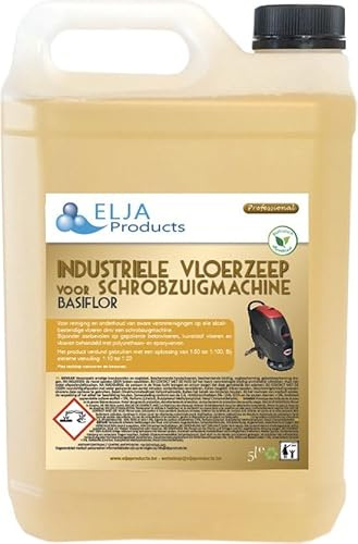 Elja Savon industriel pour sols pour machines à récurer | 5 l | Basiflor (5 L)